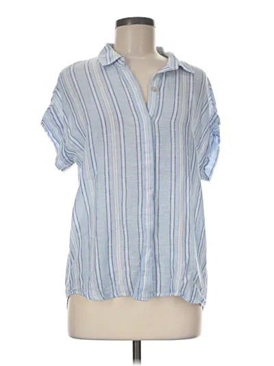 Pre-owned Rails Short Sleeve Blouse In Blue