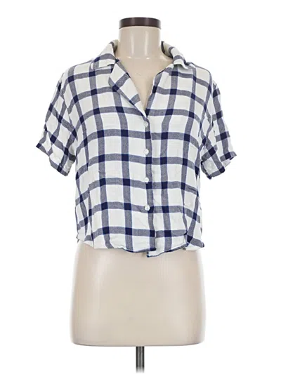 Pre-owned Rails Short Sleeve Blouse In Blue