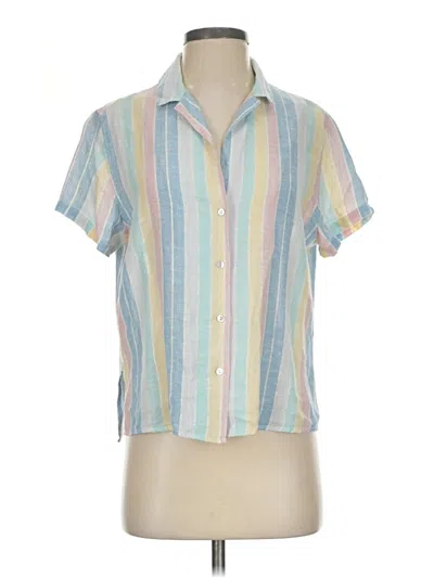 Pre-owned Rails Short Sleeve Blouse In Blue