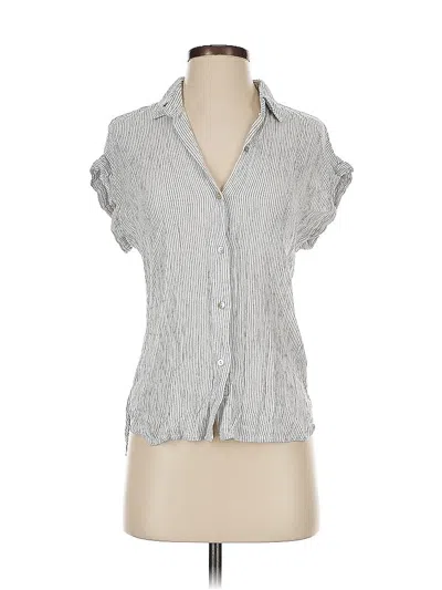 Pre-owned Rails Short Sleeve Blouse In Gray