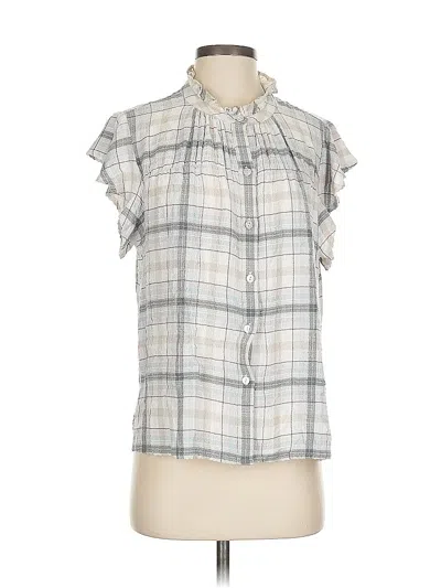 Pre-owned Rails Short Sleeve Blouse In Gray