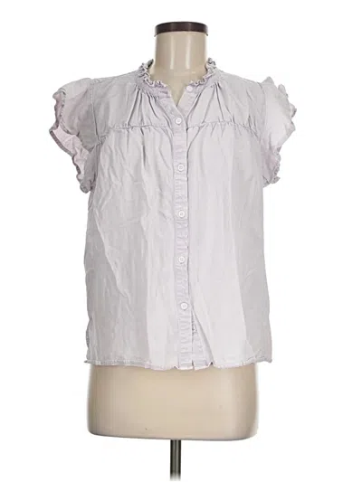 Pre-owned Rails Short Sleeve Blouse In Gray