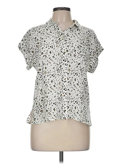 Pre-owned Rails Short Sleeve Blouse In Ivory