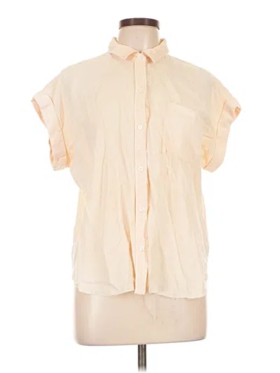 Pre-owned Rails Short Sleeve Blouse In Ivory