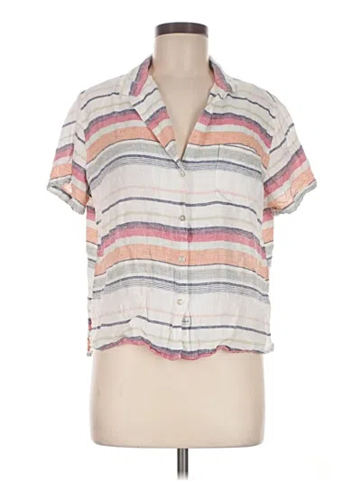 Pre-owned Rails Short Sleeve Blouse In Ivory