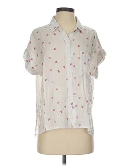 Pre-owned Rails Short Sleeve Blouse In Ivory