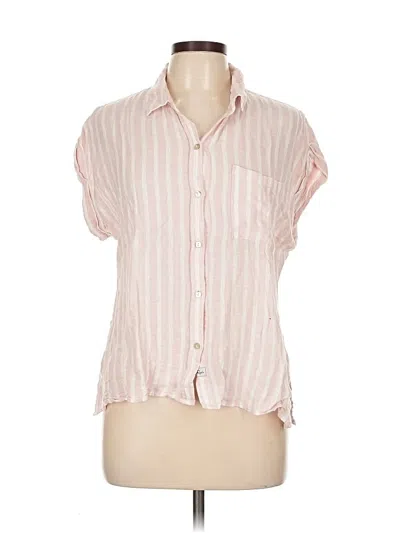 Pre-owned Rails Short Sleeve Blouse In Pink