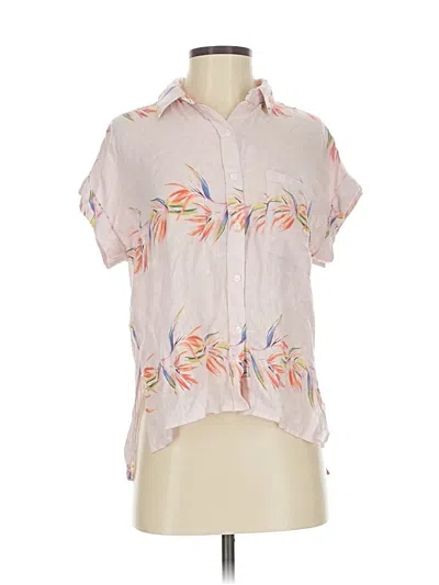 Pre-owned Rails Short Sleeve Blouse In Pink