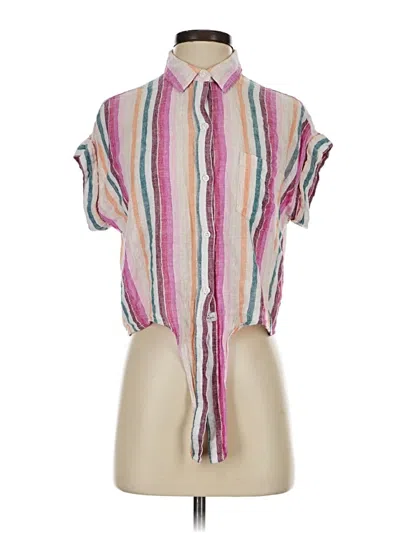 Pre-owned Rails Short Sleeve Blouse In Pink