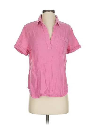 Pre-owned Rails Short Sleeve Blouse In Pink