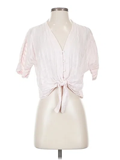 Pre-owned Rails Short Sleeve Blouse In Pink