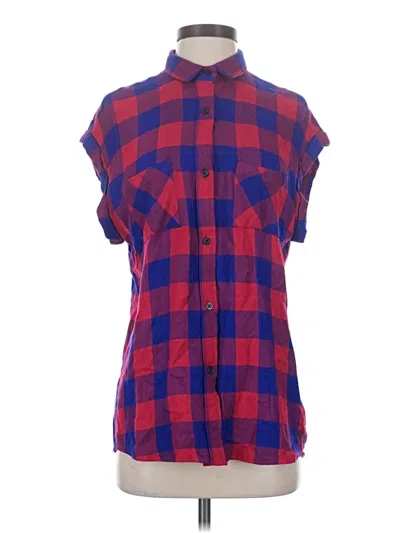 Pre-owned Rails Short Sleeve Blouse In Red