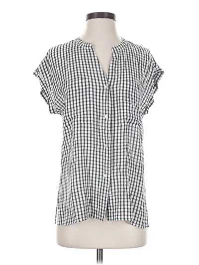 Pre-owned Rails Short Sleeve Blouse In Silver
