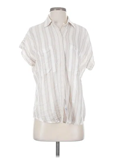 Pre-owned Rails Short Sleeve Blouse In White