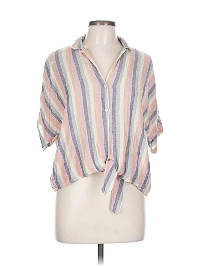 Pre-owned Rails Short Sleeve Blouse In Yellow