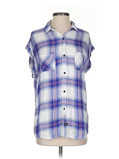 Pre-owned Rails Short Sleeve Button Down Shirt In Blue