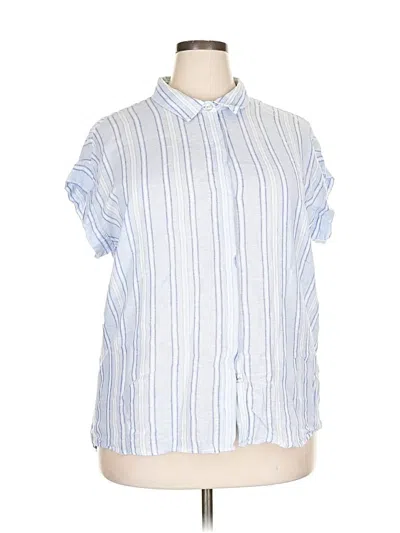 Pre-owned Rails Short Sleeve Button Down Shirt In Blue