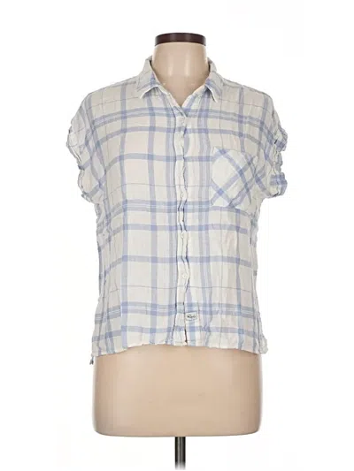 Pre-owned Rails Short Sleeve Button Down Shirt In Blue
