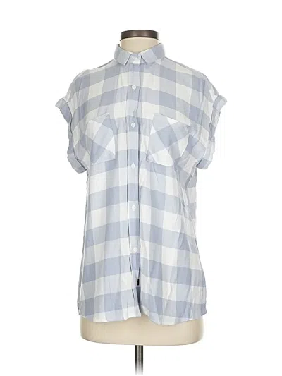 Pre-owned Rails Short Sleeve Button Down Shirt In Blue