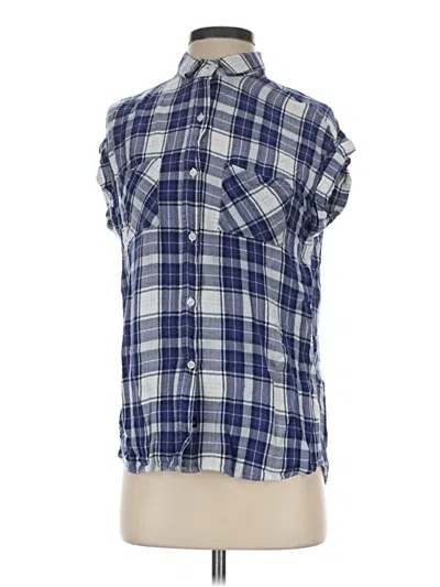 Pre-owned Rails Short Sleeve Button Down Shirt In Blue