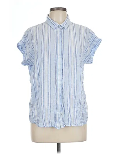 Pre-owned Rails Short Sleeve Button Down Shirt In Blue