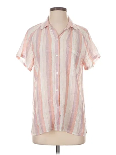 Pre-owned Rails Short Sleeve Button Down Shirt In Pink