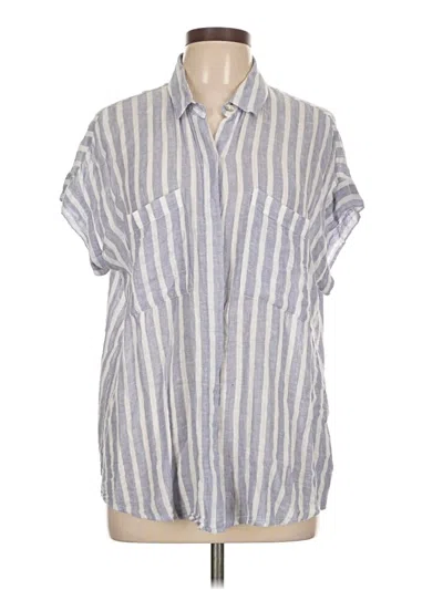 Pre-owned Rails Short Sleeve Button Down Shirt In Silver