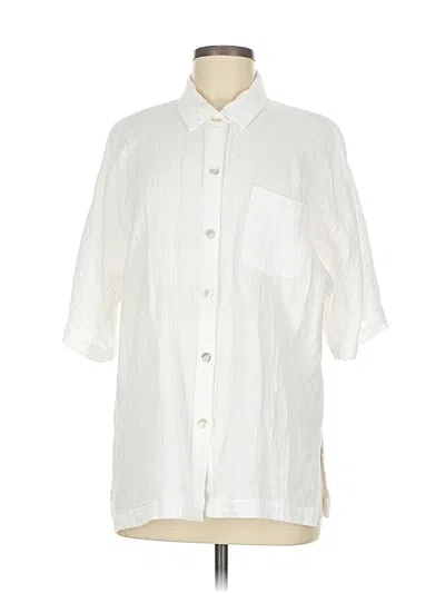 Pre-owned Rails Short Sleeve Button Down Shirt In White