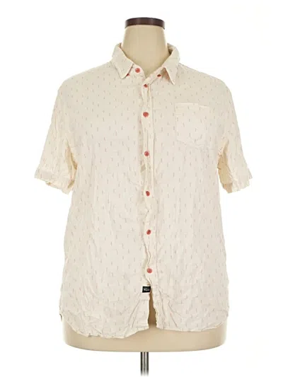 Pre-owned Rails Short Sleeve Button Down Shirt In White