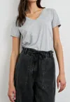 Rails Short Sleeve Classic V T-shirt In H Grey In Multi