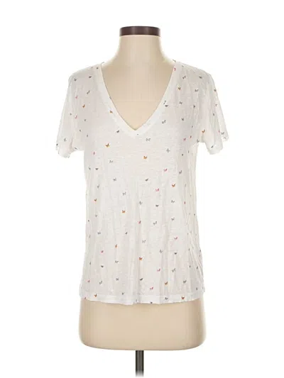 Pre-owned Rails Short Sleeve T-shirt In White