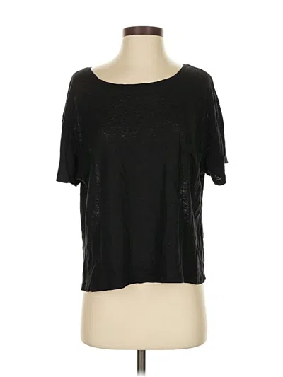 Pre-owned Rails Short Sleeve Top Black Scoop Neck Tops