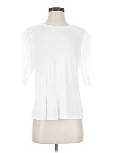 Pre-owned Rails Short Sleeve Top White Boatneck Tops