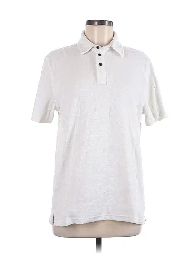 Pre-owned Rails Short Sleeve Top White Collared Neckline Tops