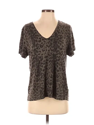 Pre-owned Rails Short Sleeve T-shirt In Brown