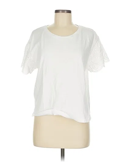 Pre-owned Rails Short Sleeve T-shirt In White
