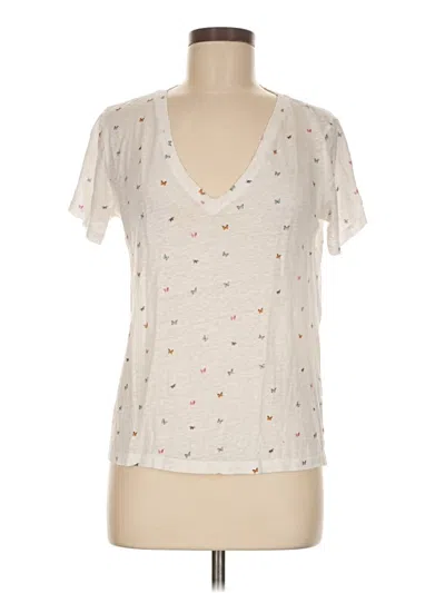 Pre-owned Rails Short Sleeve T-shirt In White