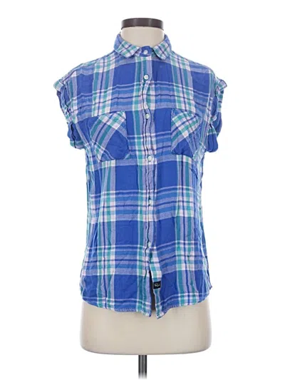 Pre-owned Rails Short Sleeve Turtleneck In Blue