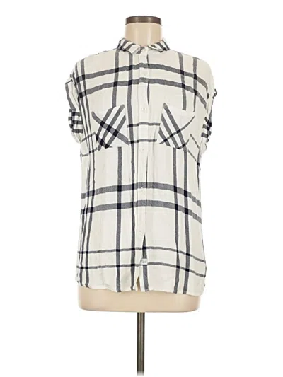 Pre-owned Rails Short Sleeve Turtleneck In Ivory