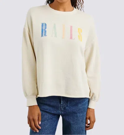 Rails Signature Sweatshirt In Ivory  In Neutral