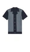 Rails Silas Short Sleeve Shirt In Black