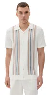 Rails Silas Stripe Camp Shirt In White