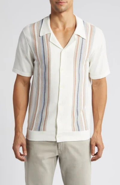 Rails Silas Stripe Camp Shirt In White