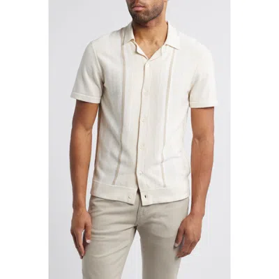 Rails Silas Stripe Camp Shirt In White
