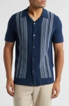 Rails Silas Relaxed Fit Short Sleeve Sweater In Blue