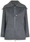 Rails Silves Wool Blend Oversize Jacket In Gray