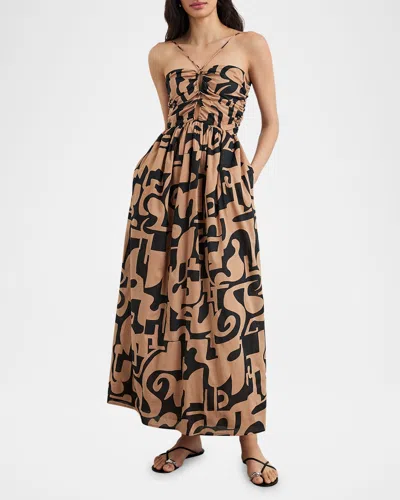 Rails Silvia Midi Dress In Santorini Sand