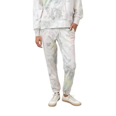 Rails Simo Joggers Sweatpants In Ivory Pastel Marble In Gray