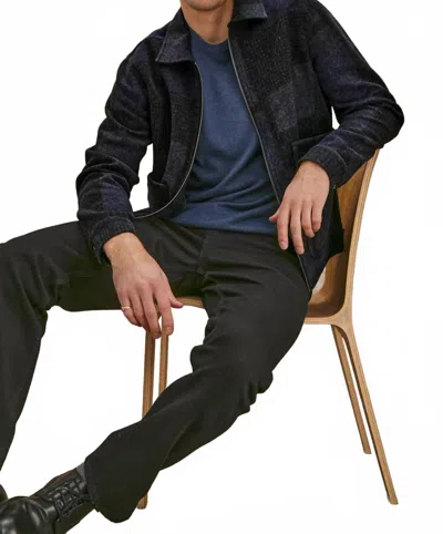 Rails Simon Jacket In Black Navy Block In Multi