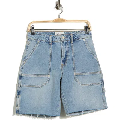 Rails Slater High Waist Denim Shorts In Blue